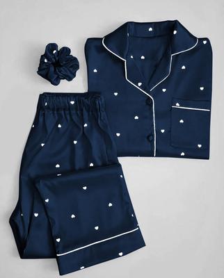 2 Pcs Girl's Cotton Embroidered Frock And Trouser Set Size: 7-8 Years