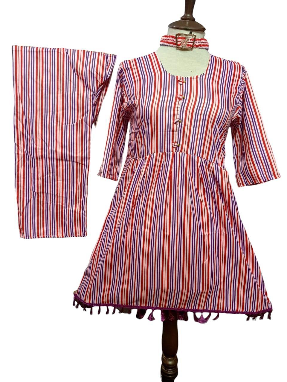 Stylish Printed Cotton Shirt and Trouser Set for Women