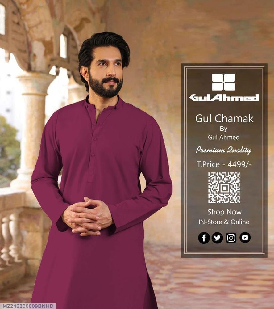 Gul Chamak Men’s  pink  shalwar Kurta  by Gul Ahmed