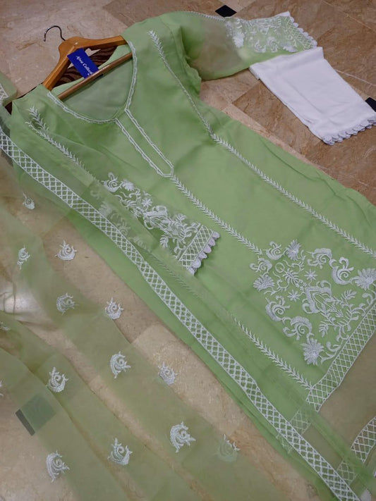 3-Piece-Womens-Stitched-Embroidered-Suit-Green