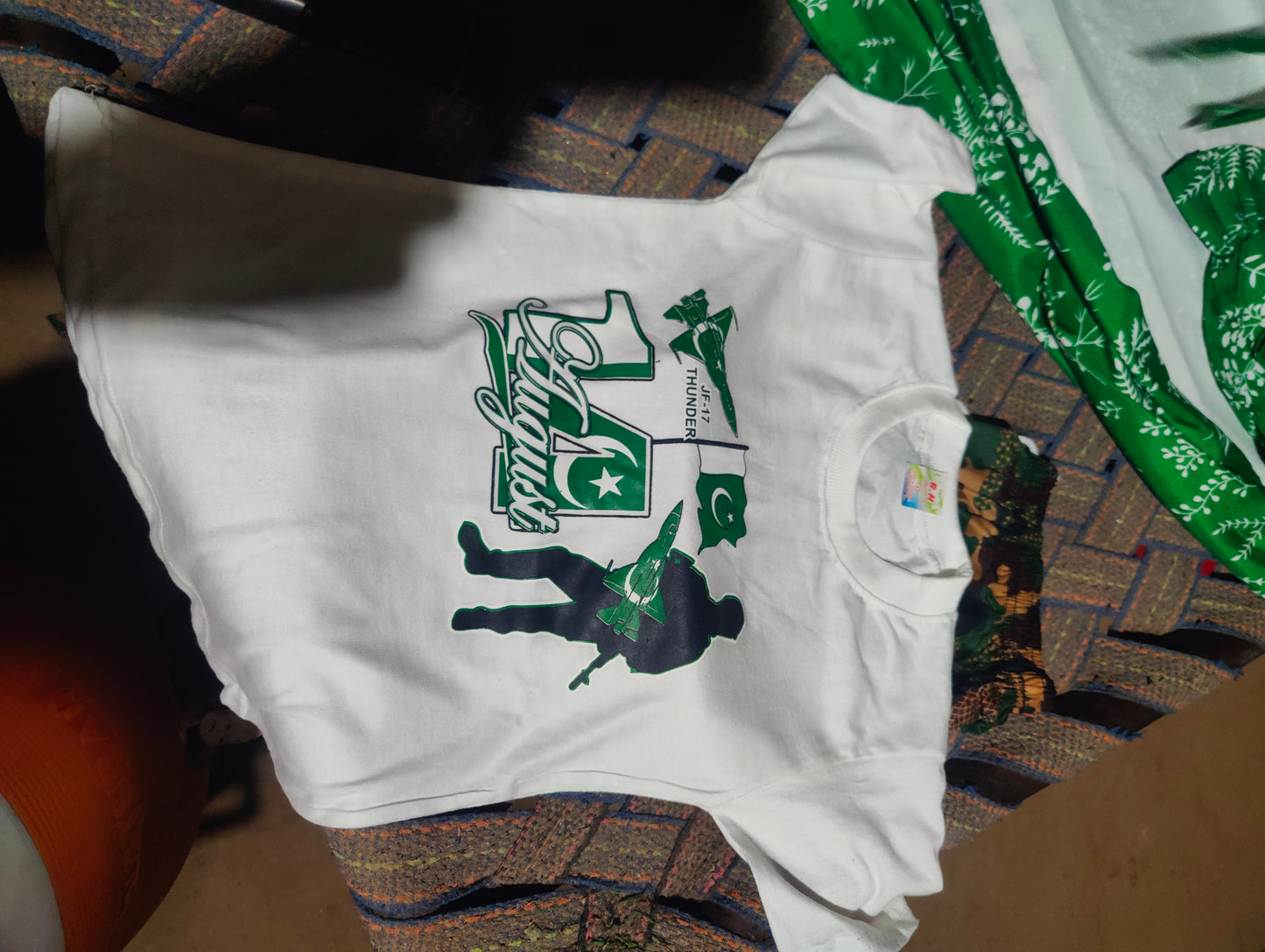 Boys Jashn-e-Azadi Patriotic Dress (8–12 yrs) — Green & White Outfit / لڑکوں کا جشنِ آزادی ڈریس 8-12 سال