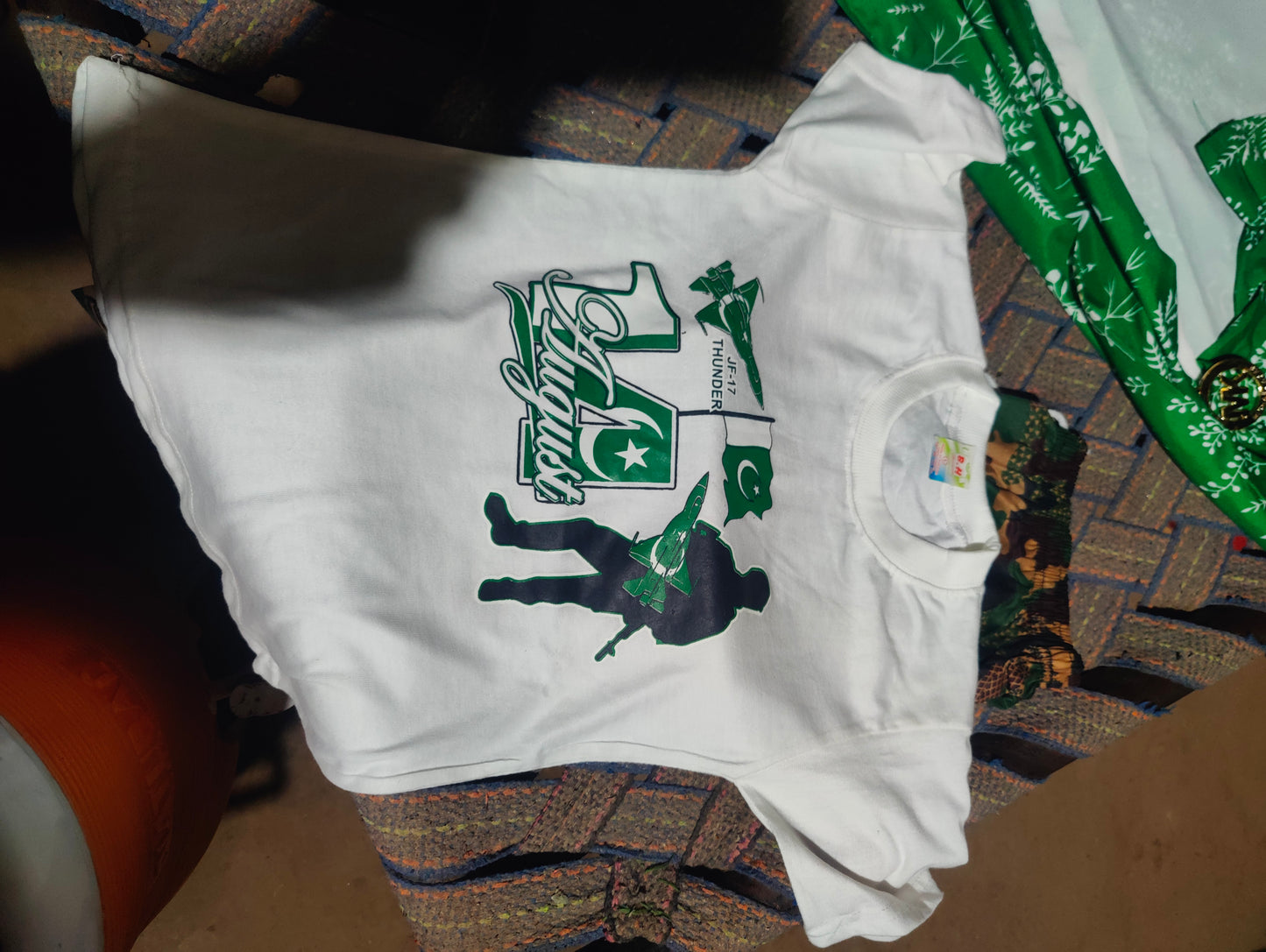 Boys Jashn-e-Azadi Patriotic Dress (8–12 yrs) — Green & White Outfit / لڑکوں کا جشنِ آزادی ڈریس 8-12 سال