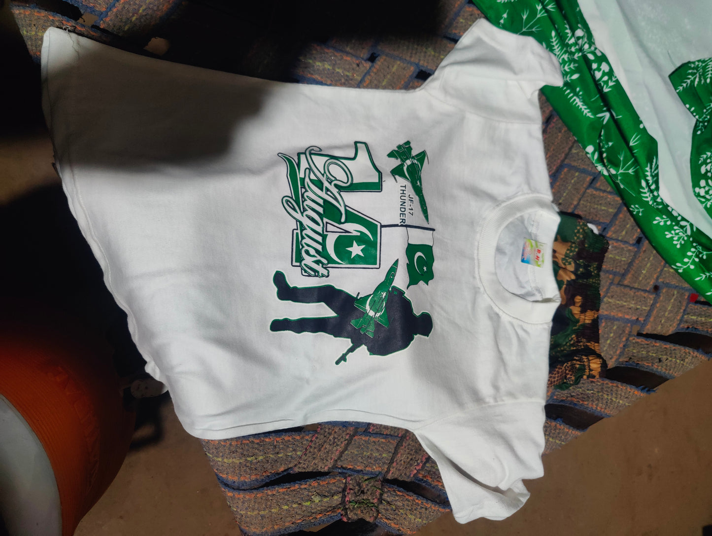 Boys Jashn-e-Azadi Patriotic Dress (8–12 yrs) — Green & White Outfit / لڑکوں کا جشنِ آزادی ڈریس 8-12 سال