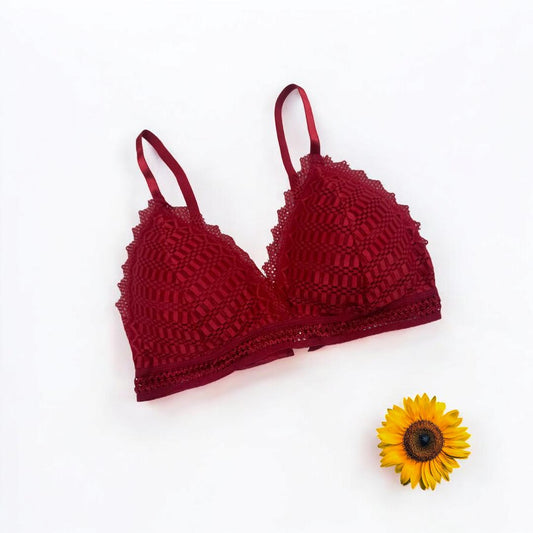 red rose bra